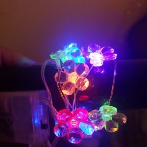 Battery operated flower lights
